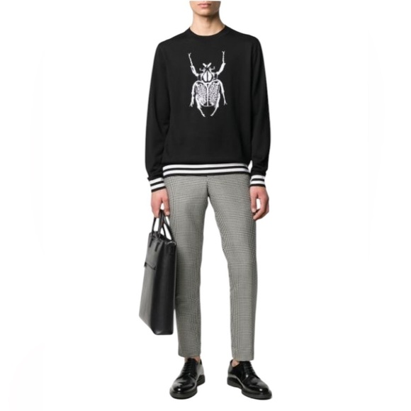 PAUL SMITH Goliath Beetle Graphic Wool Jumper Sweater - Picture 4 of 12
